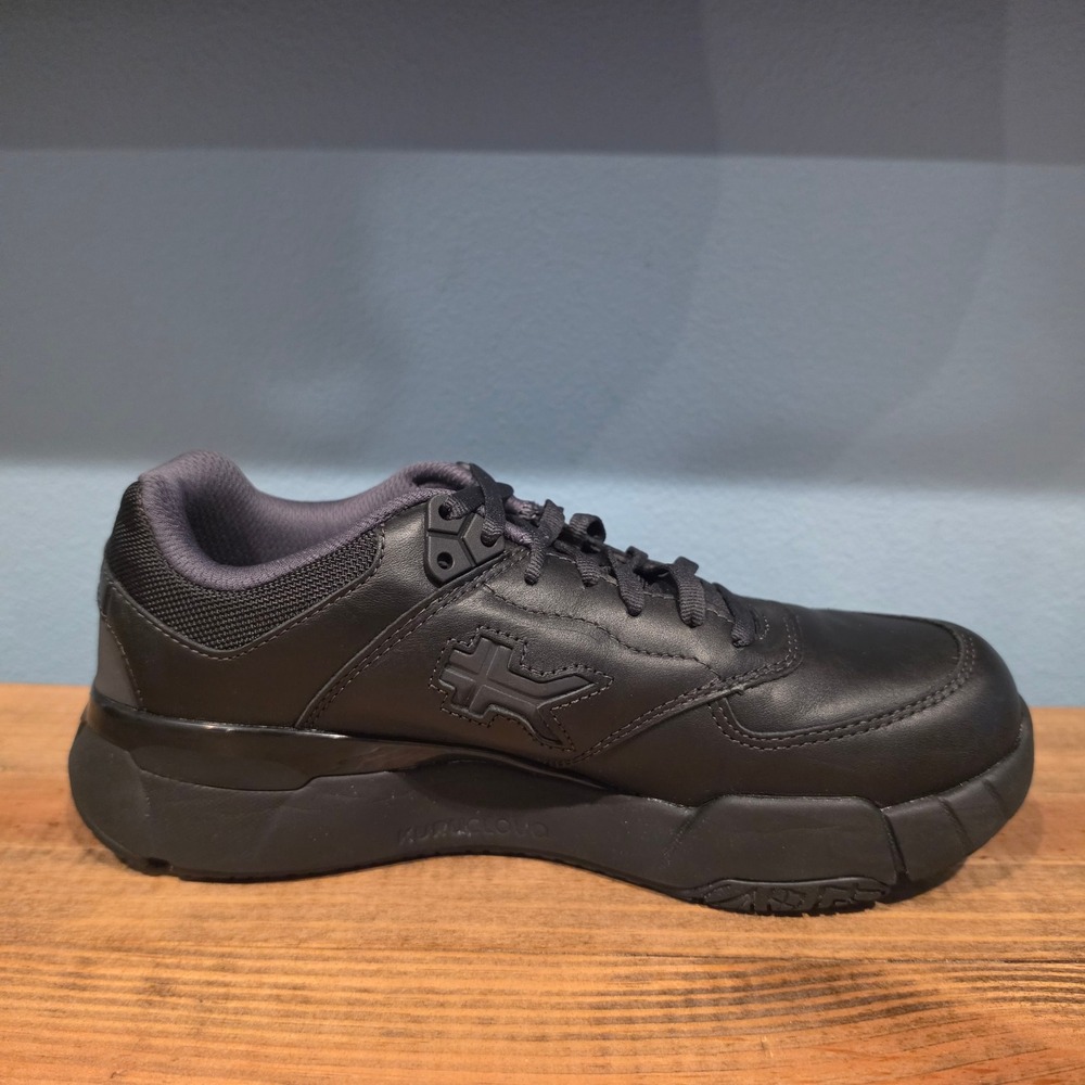 Kuru Womens Kinetic Sneakers Black Leather Anti-Slip Work Shoes 10W - Picture 9 of 11